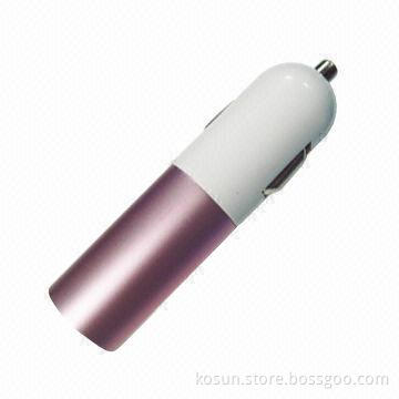 In-car Charger with 10W Power and Input Voltages of 12 to 24V DC
